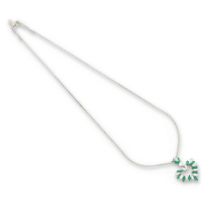 EMERALD AND DIAMOND NECKLACE COLLIER EMERAUDES ET DIAMANTS