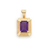 AMETHYST PENDANT PENDENTIF AMETHYSTE