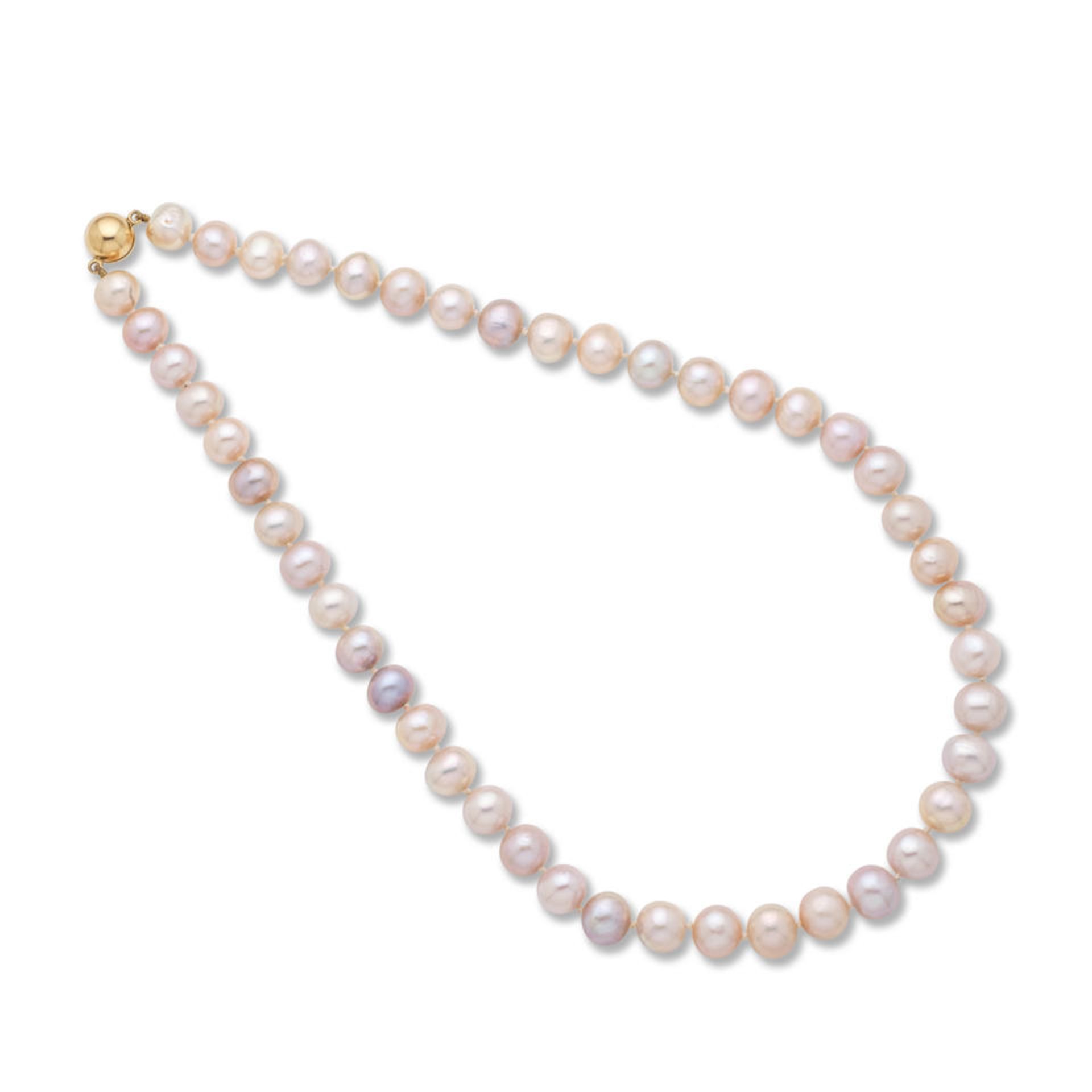 FRESHWATER CULTURED PEARL NECKLACE COLLIER PERLES D'EAU DOUCE