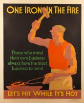 WILLARD FREDERIC ELMES (1900-1956) ONE IRON IN THE FIRE