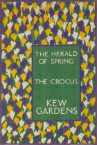 ALBERT E FRUIN LONDON UNDERGROUND. KEW GARDENS, The herald of Spring, the Crocus