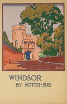 F. GREGORY BROWN (1887-1941) WINDSOR BY MOTOR-BUS