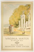 FREDERICK PEGRAM (1870-1937) VIRGINIA WATER BY MOTOR BUS