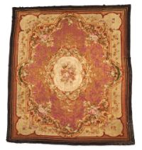 AN AUBUSSON CARPET,