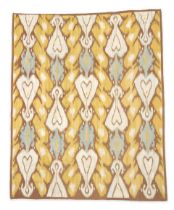 AN IKAT FLATWEAVE CARPET,