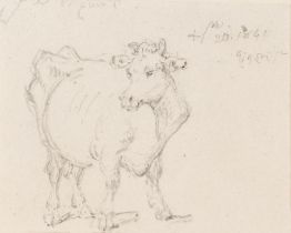 George Chinnery (London 1774-1852 Macau) A group of five sketches including a study of a cow and...