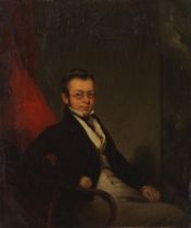 George Chinnery (London 1774-1852 Macau) Portrait of a seated gentlemen