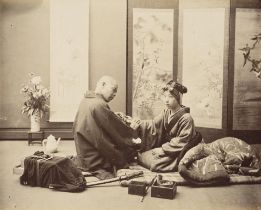 HONG KONG AND JAPAN - PHOTOGRAPHY Two nineteenth century albums of views of Hong Kong and Kowloo...