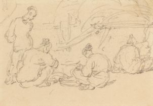 George Chinnery (London 1774-1852 Macau) A group of Chinese figures