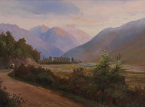 Charles Blomfield (British/New Zealand, 1848-1926) Otira Gorge, New Zealand