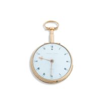 A gold open face key wind minute repeating pocket watchEardly Norton, London Marked No.8469, Cir...