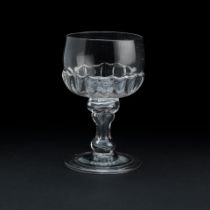 A baluster stem 'mead' glass circa 1690