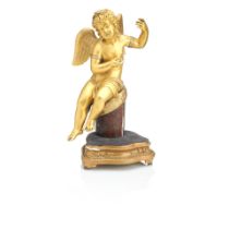 A 19th century ormolu cherub