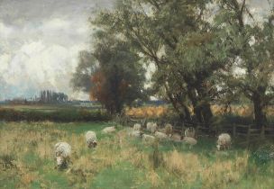 David Farquharson ARA ARSA RSW ROI (British, 1840-1907) Sheep grazing