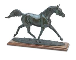 Annette Yarrow (British, born 1932) A 20th century bronze model of a horse