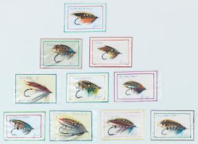 Ten traditionally tied Scottish Salmon flies by Edward J Kublin
