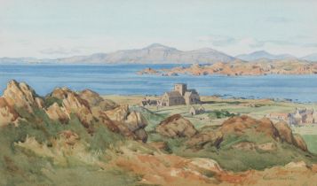 Robert Houston RSW (British, 1891-1942) 'Iona Cathedral'