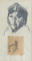 John Duncan Fergusson RBA (1874-1961) Angular head study