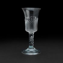 A rare wrythen twist ale glass circa 1690