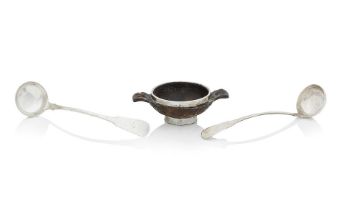 A silver-mounted wooden quaich, By Fergusson and Bean, of Inverness, circa 1900 Three marks: F&...