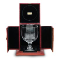 Winston Churchill Interest - A oversized 19th Century Wine Glass,