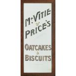 An early 20th century McVitie & Prices Oatcakes & Biscuits advertising mirror Made by Forrest an...
