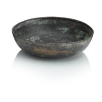 A Roman bronze legionary shallow bowl