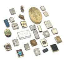 A collection of base metal and other boxes 19th/20th Century (qty)