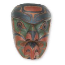 Tom Patterson (born Canada 1962): An Indigenous Canadian wooden Kwa-Guilth Ren Mask