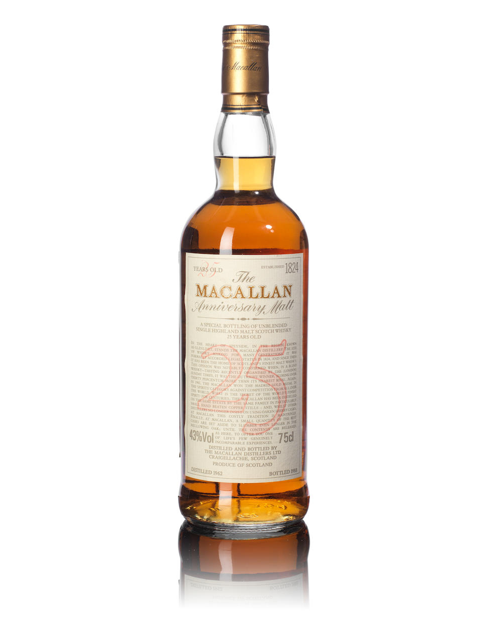 The Macallan Aerospace Anniversary Malt-25 year old-1962 - Image 3 of 6