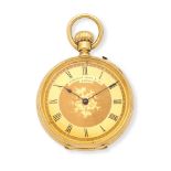 Camerer Kuss & Co, London. An 18K gold keyless wind pocket watch Circa 1900