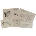 A selection of maps and floorplans created by The Crown's Graphics Department Various seasons (qty)