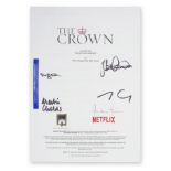 An autographed script for The Crown Season 1, Episode 5, 'Smoke and Mirrors'