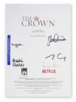 An autographed script for The Crown Season 1, Episode 5, 'Smoke and Mirrors'