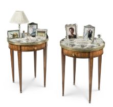 Claire Foy, Olivia Colman & Imelda Staunton (as the Queen): a pair of tulipwood, mahogany, eboni...