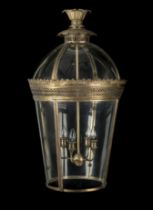 A large pair of 20th century gilt metal lanterns First seen in Season 2, for the porte coch&#232...