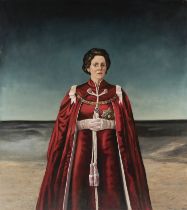 Humphrey Bangham (British) Olivia Colman (as the Queen), after Pietro Annigoni's portrait of Que...