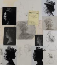 Olivia Colman (as the Queen): The design process for the creation of the Stamp Portrait Season 3...