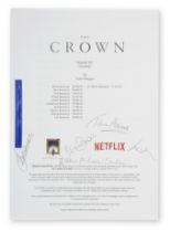 An autographed script for The Crown Season 3, Episode 1, 'Olding'