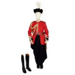 Olivia Colman (as the Queen): A replica of the Trooping the Colour state military costume Season...