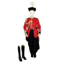 Olivia Colman (as the Queen): A replica of the Trooping the Colour state military costume Season...