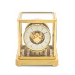 Jaeger-LeCoultre. A gilt brass Atmos clock Circa 1970