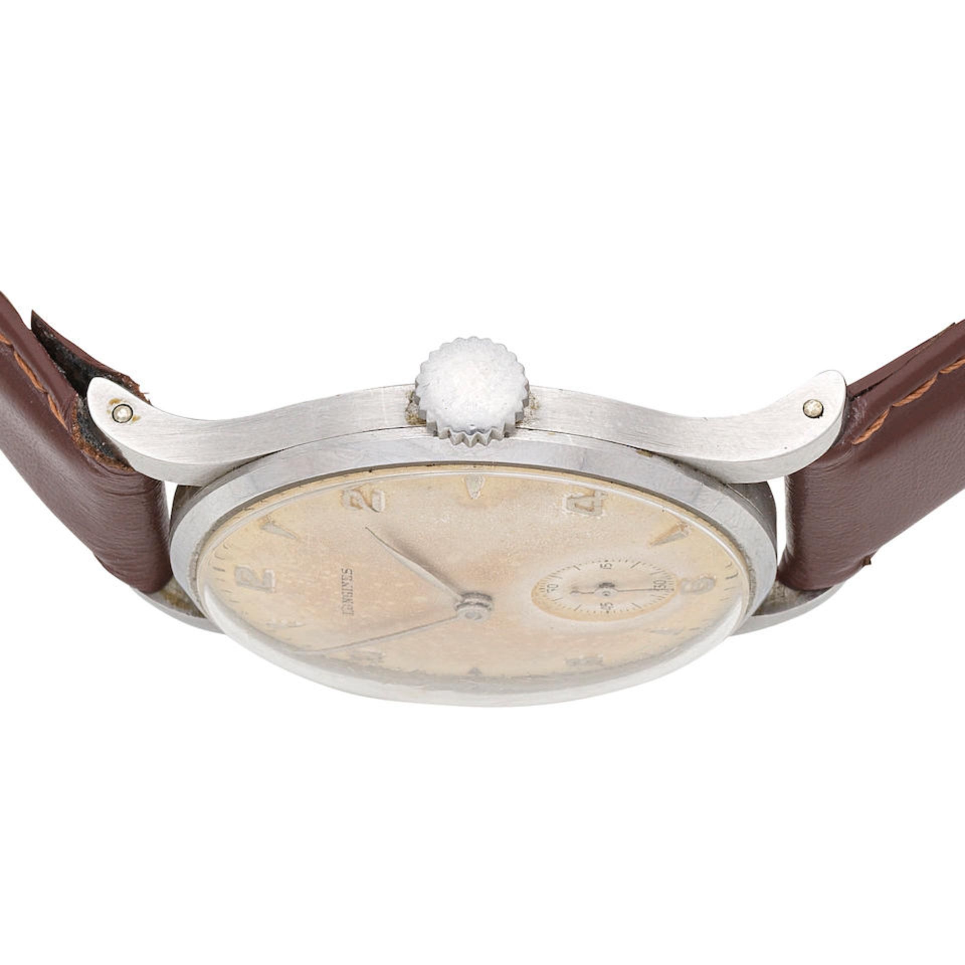 Longines. A stainless steel manual wind wristwatch Circa 1948 - Image 3 of 6
