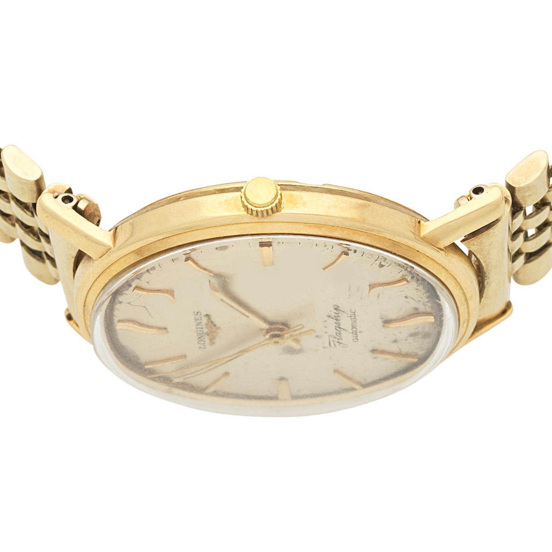 Longines. An 18K gold automatic bracelet watch Flagship Automatic, Ref: 3404, Circa 1961 - Bild 3 aus 4
