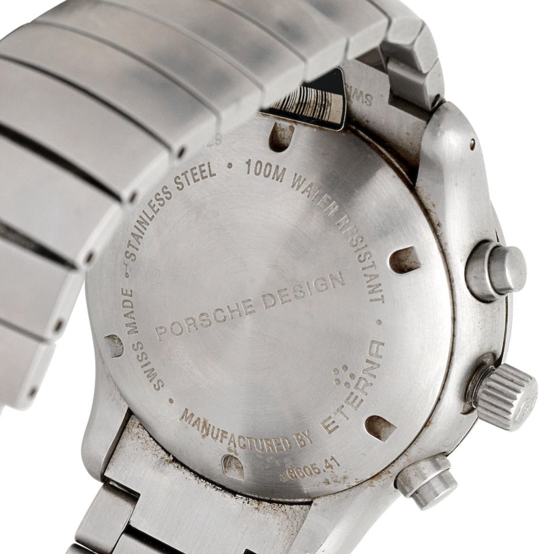 Eterna for Porsche Design. A stainless steel automatic calendar chronograph bracelet watch Ref: ... - Bild 3 aus 6