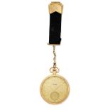 Helvetia. A 14K gold keyless wind open face pocket watch Circa 1940