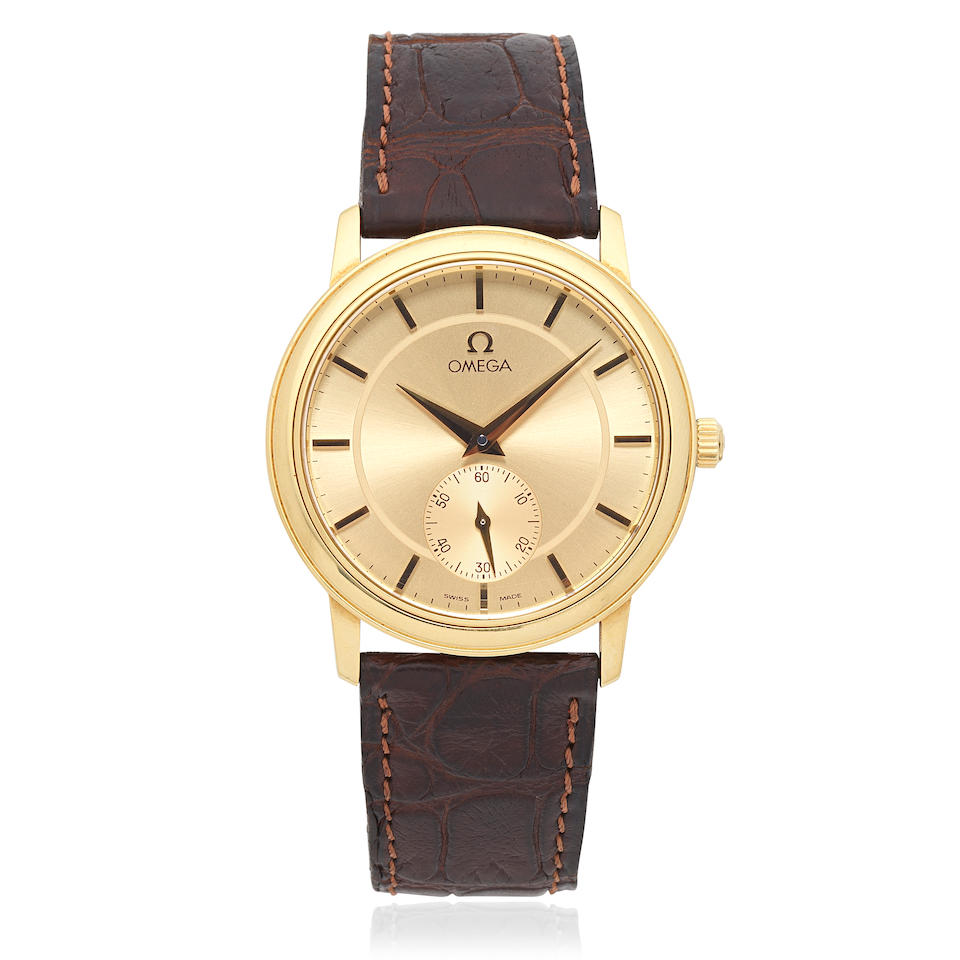 Omega. An 18K gold manual wind wristwatch De Ville, Ref: 4620, Circa 1994