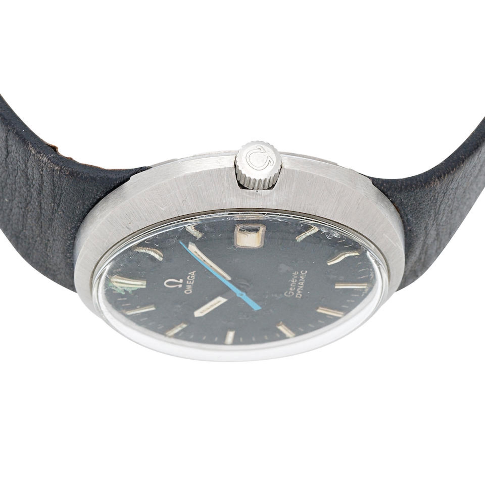 Omega. A stainless steel manual wind calendar wristwatch Dynamic, Circa 1970 - Bild 4 aus 5