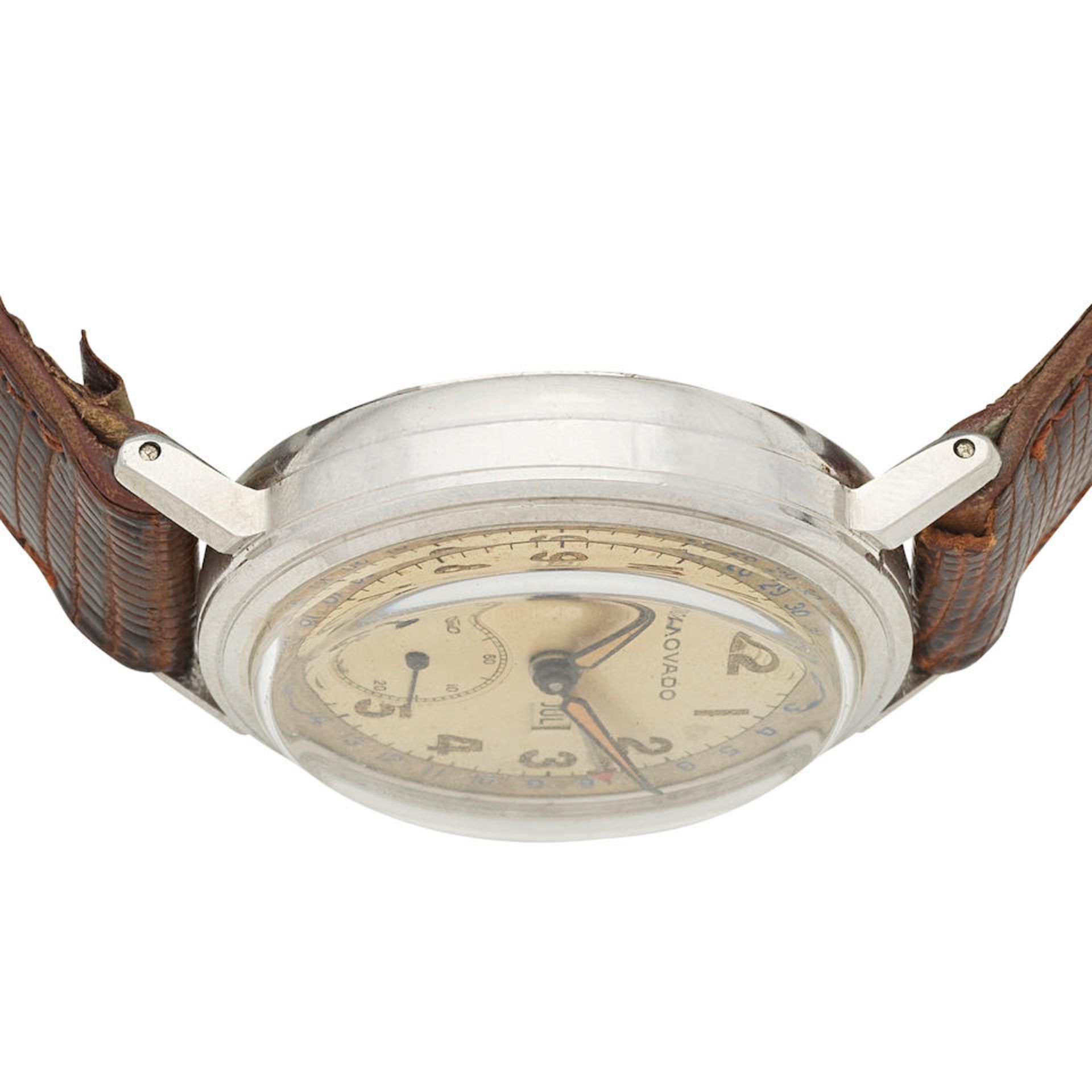 Movado. A stainless steel manual wind triple calendar wristwatch Ref: 1502, Circa 1950 - Bild 3 aus 5