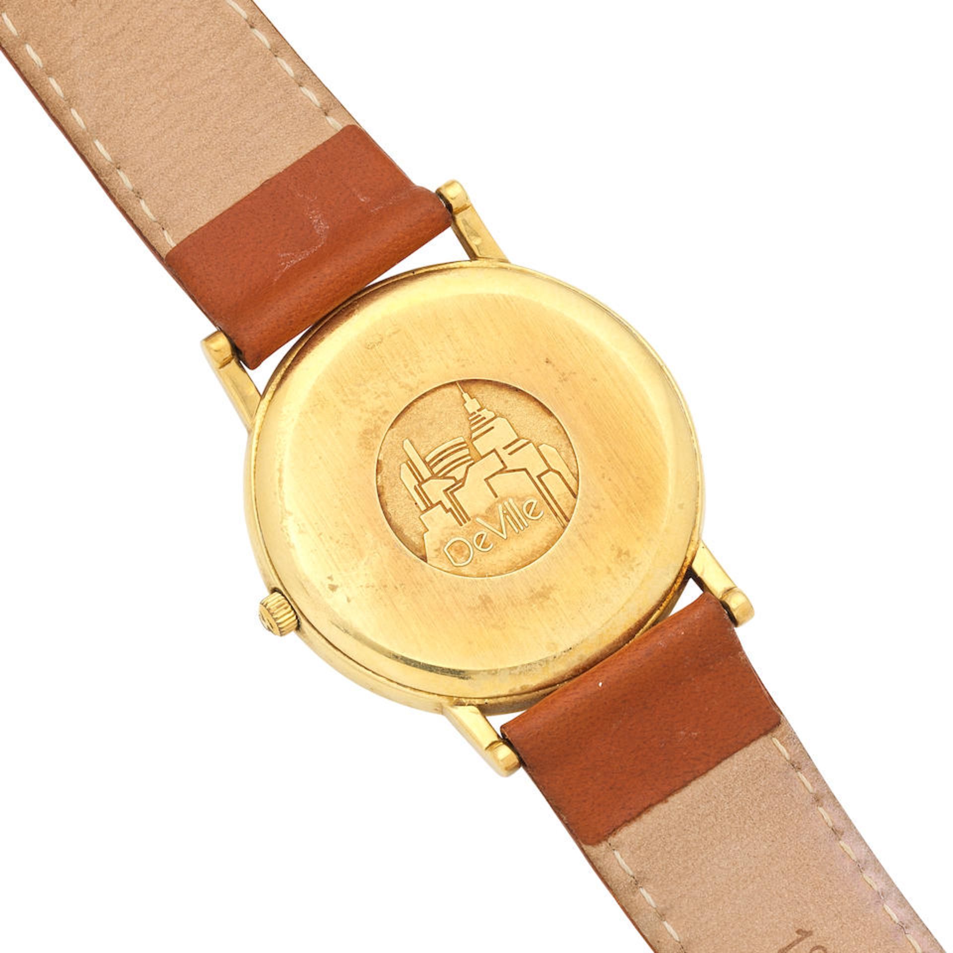 Omega. An 18K gold quartz calendar wristwatch De Ville, Ref: 196.2432, Purchased 23rd January 1999 - Image 4 of 5